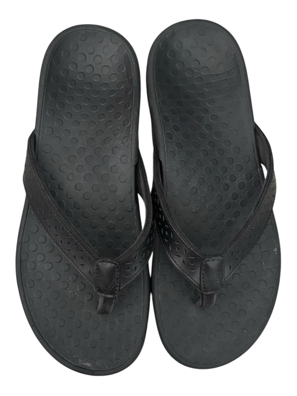 Vionic Women’s Black Tide Performance Flip Flop Sz 10 with O-ring embellishment - Picture 3 of 11